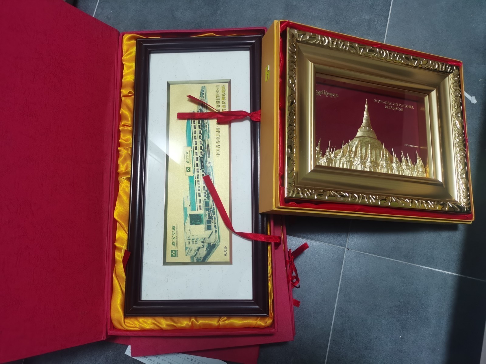 24K金装饰画框实物资产